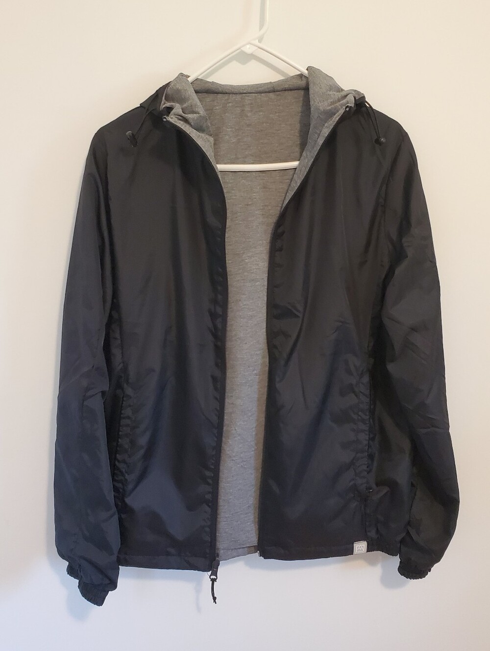Reversible Lightweight Avalanche Jacket Small Gray And Black